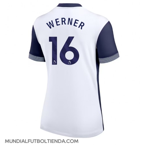 Camiseta Tottenham Hotspur Timo Werner #16 Primera Equipación Replica 2024-25 para mujer mangas cortas